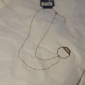 Chic Semi Precious Gold Tone Geometric Necklace By Universal Thread